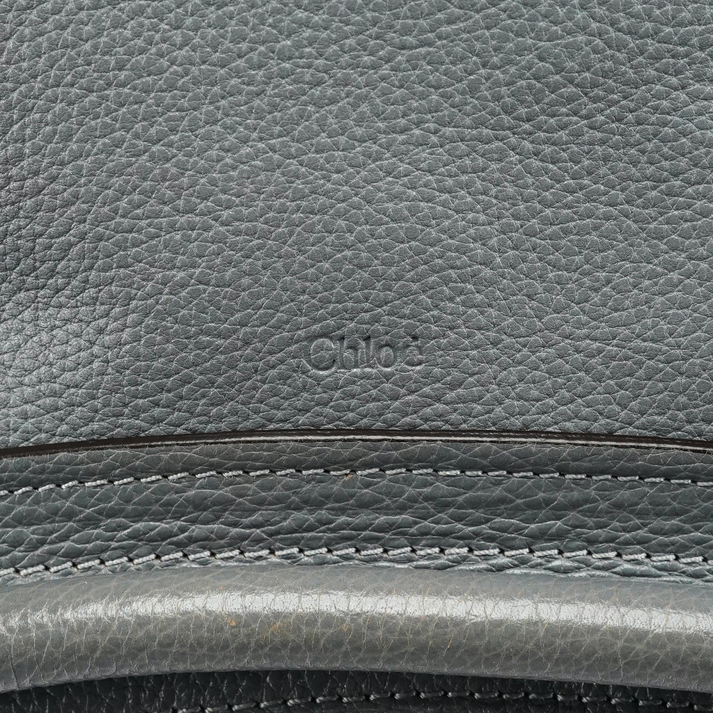 Grey Leather Paraty 2-Way Bag