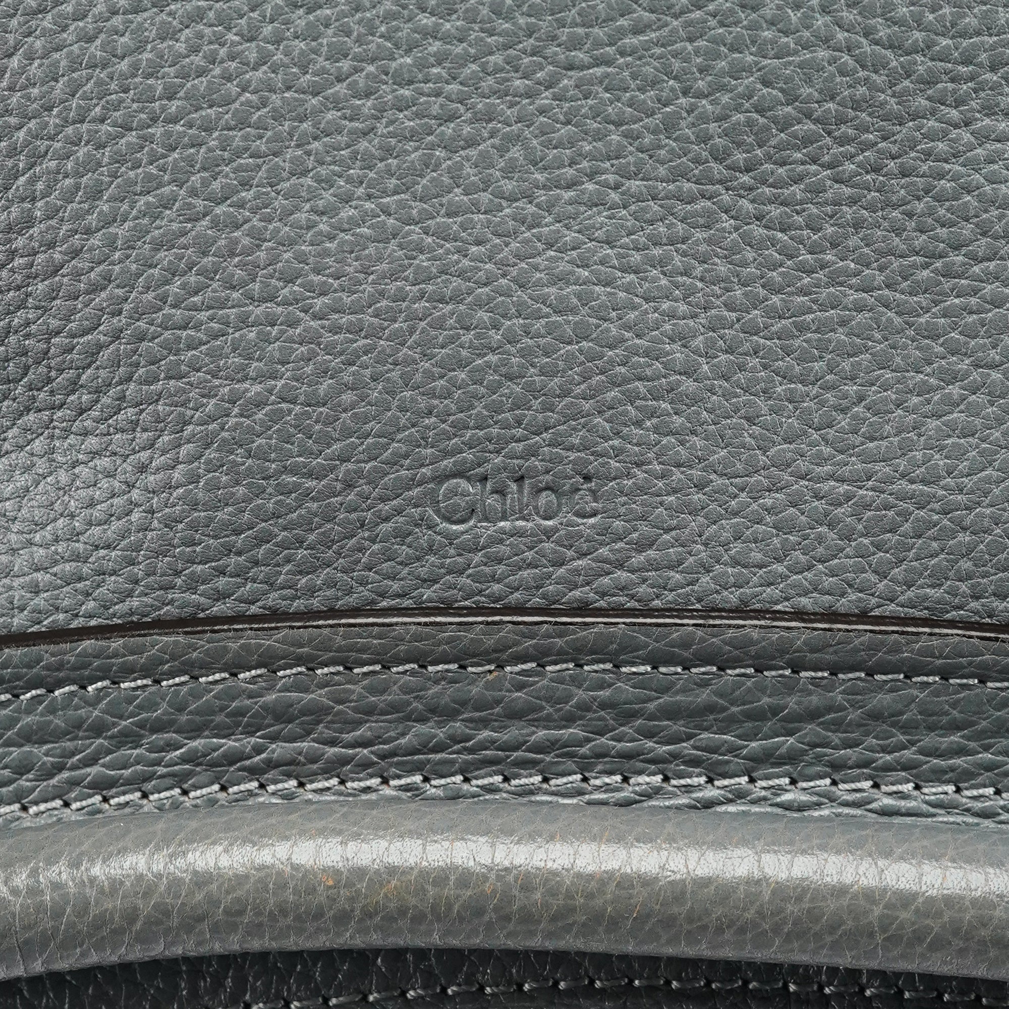 Grey Leather Paraty 2-Way Bag