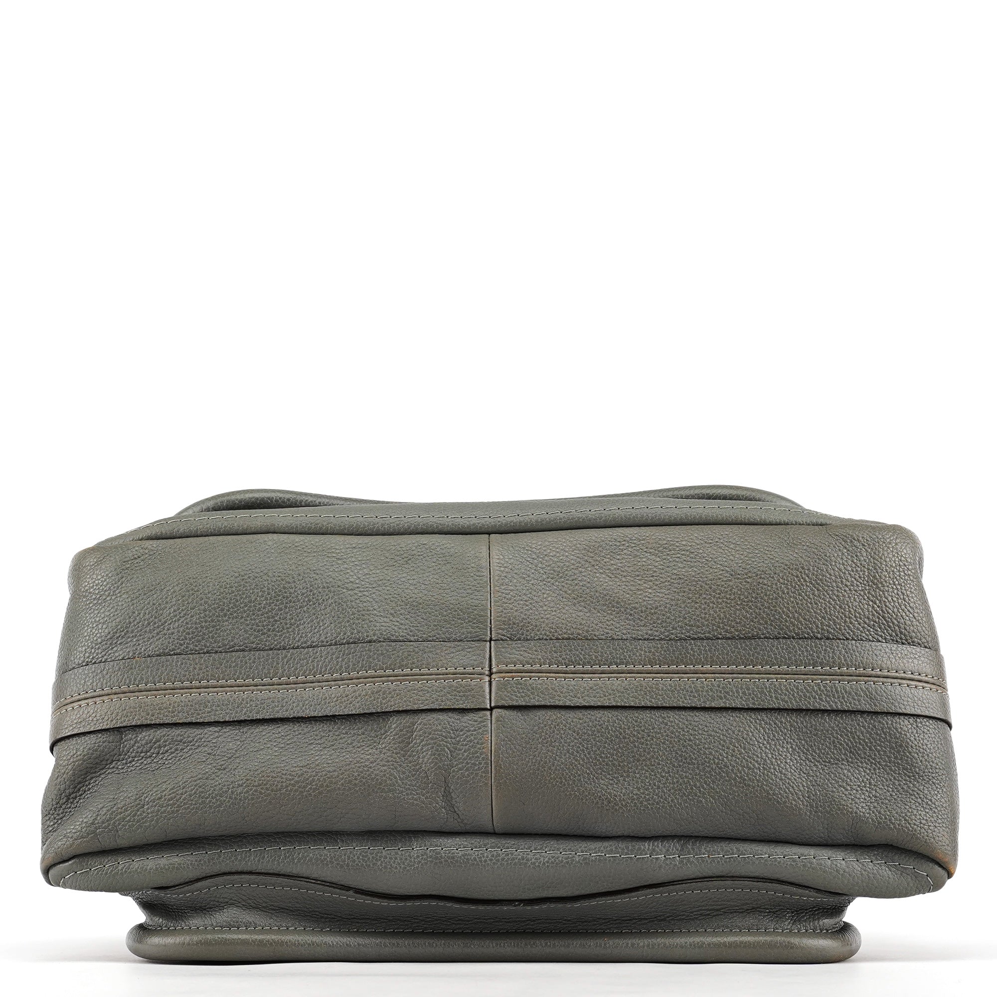 Grey Leather Paraty 2-Way Bag