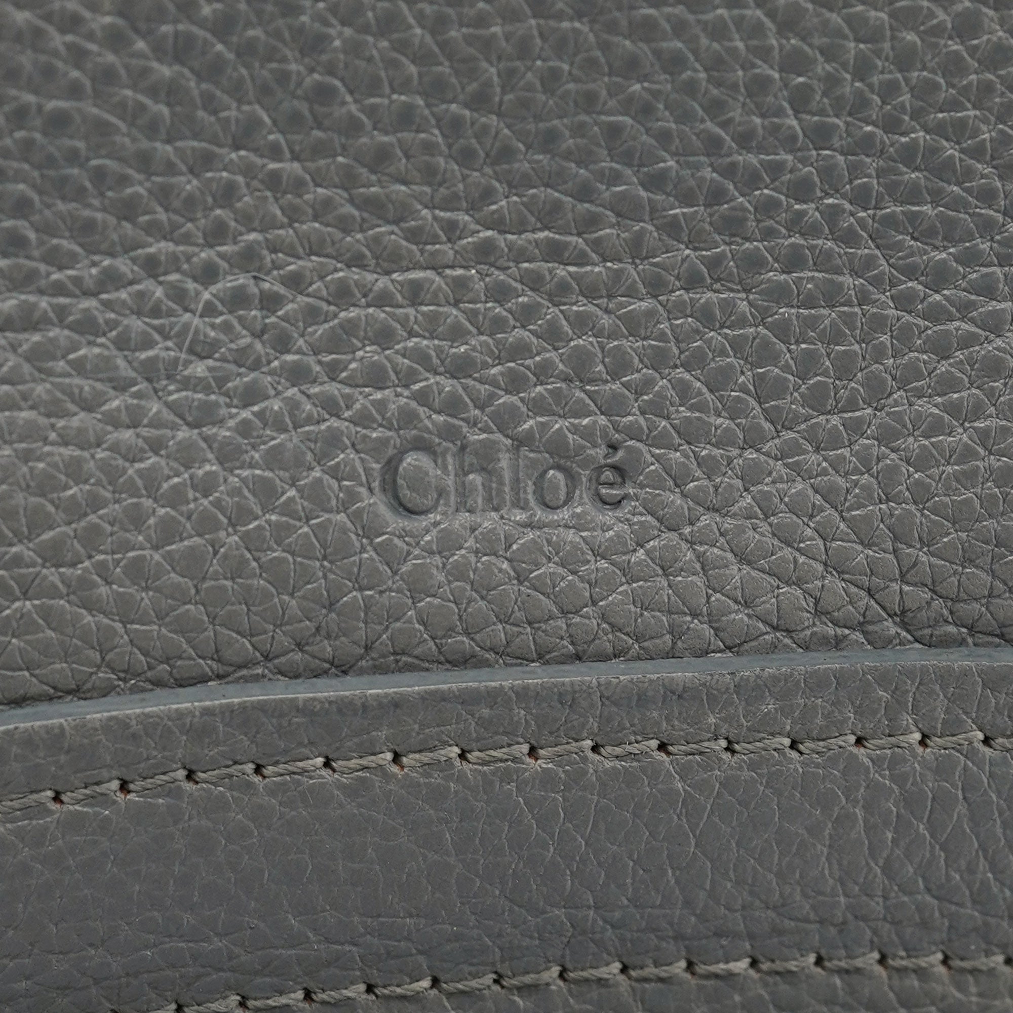 Grey Leather Paraty 2-Way Shoulder Bag