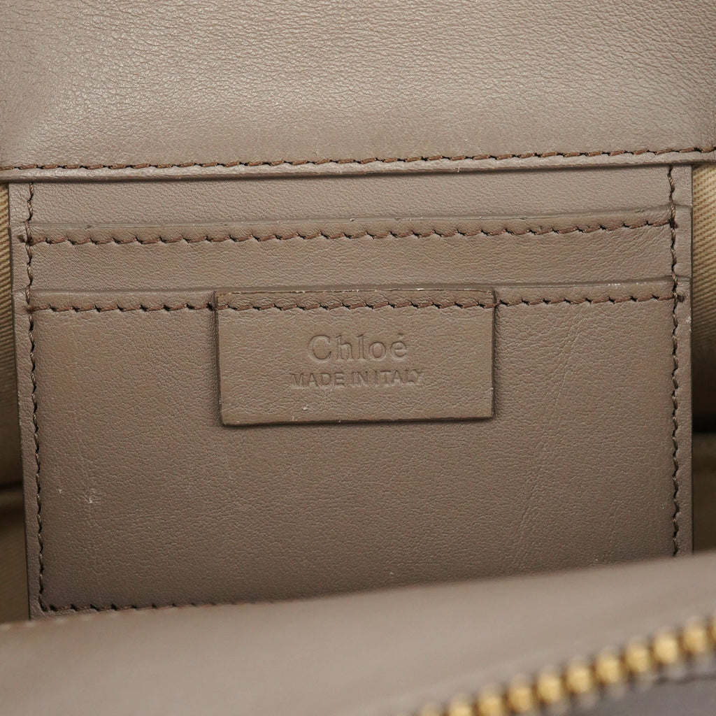 Grey Leather Suede Roy 2-Way Bag