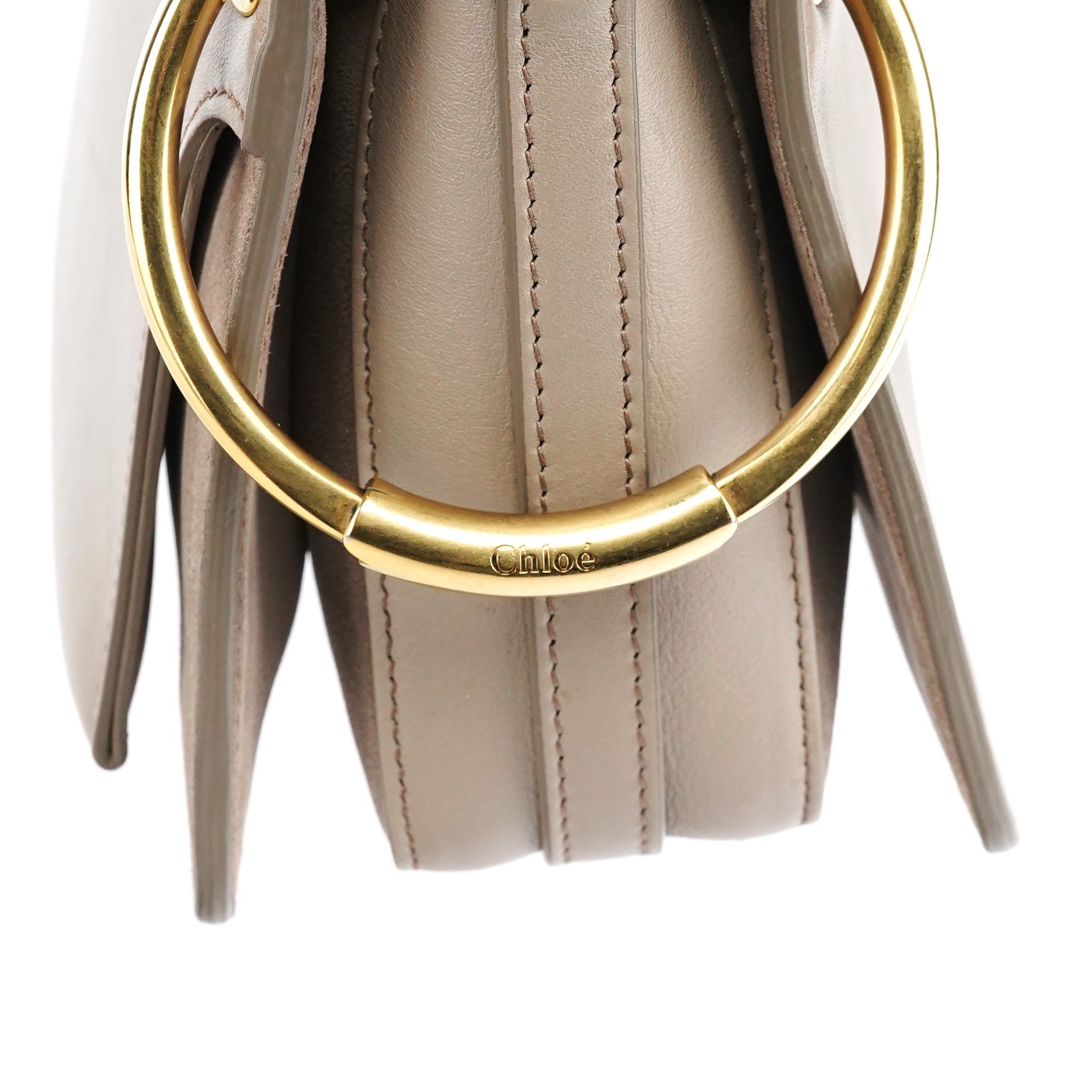 Grey Leather Suede Roy 2-Way Bag