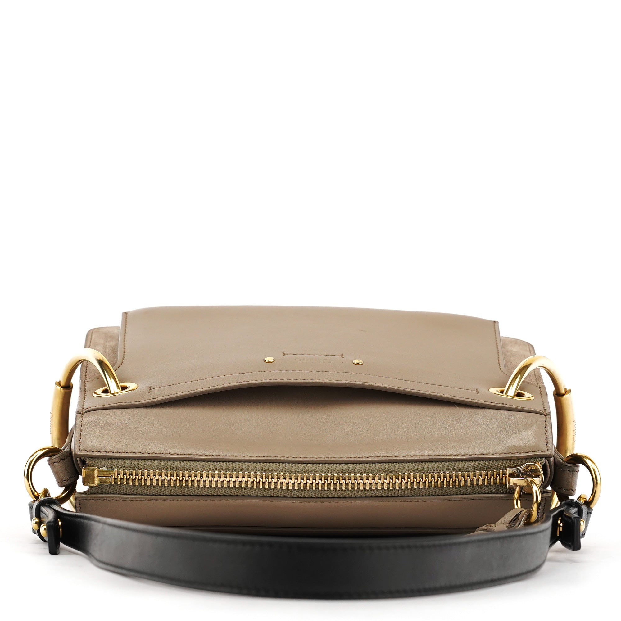 Grey Leather Suede Roy 2-Way Bag