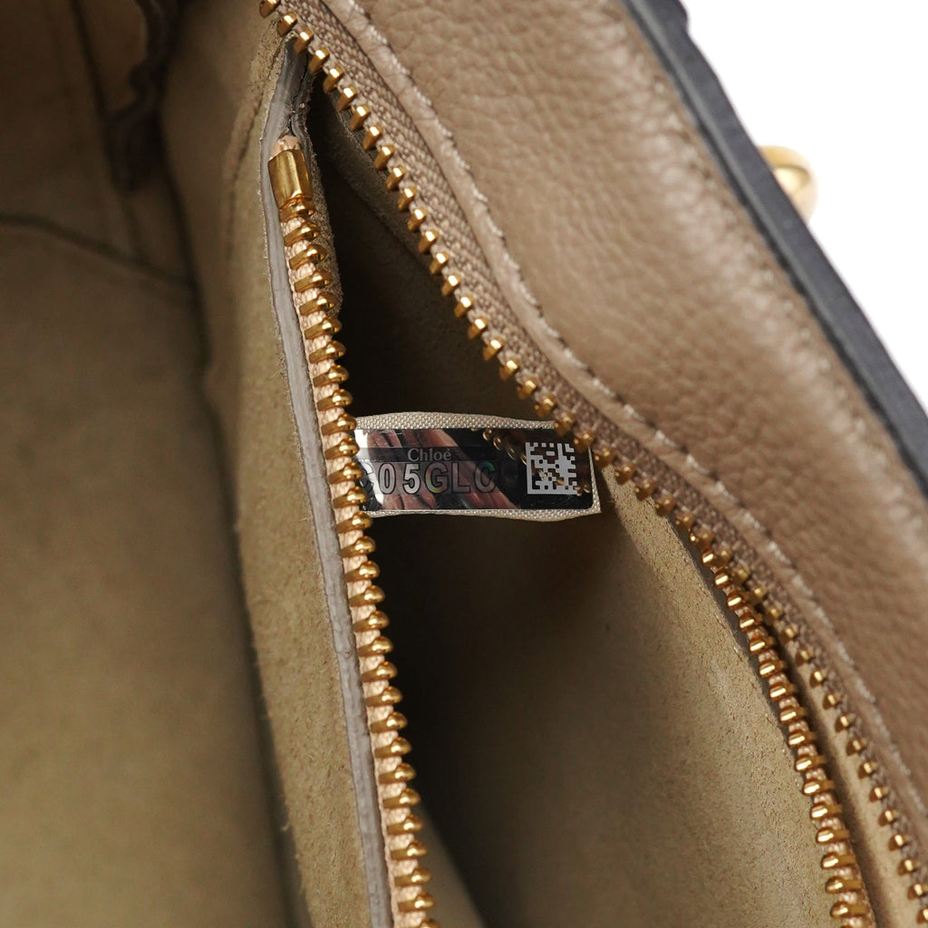 Grey Suede Leather Pixie 2-Way Bag