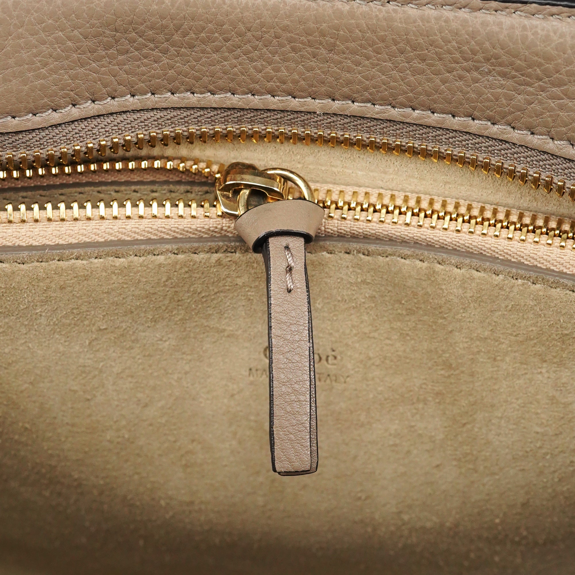 Grey Suede Leather Pixie 2-Way Bag