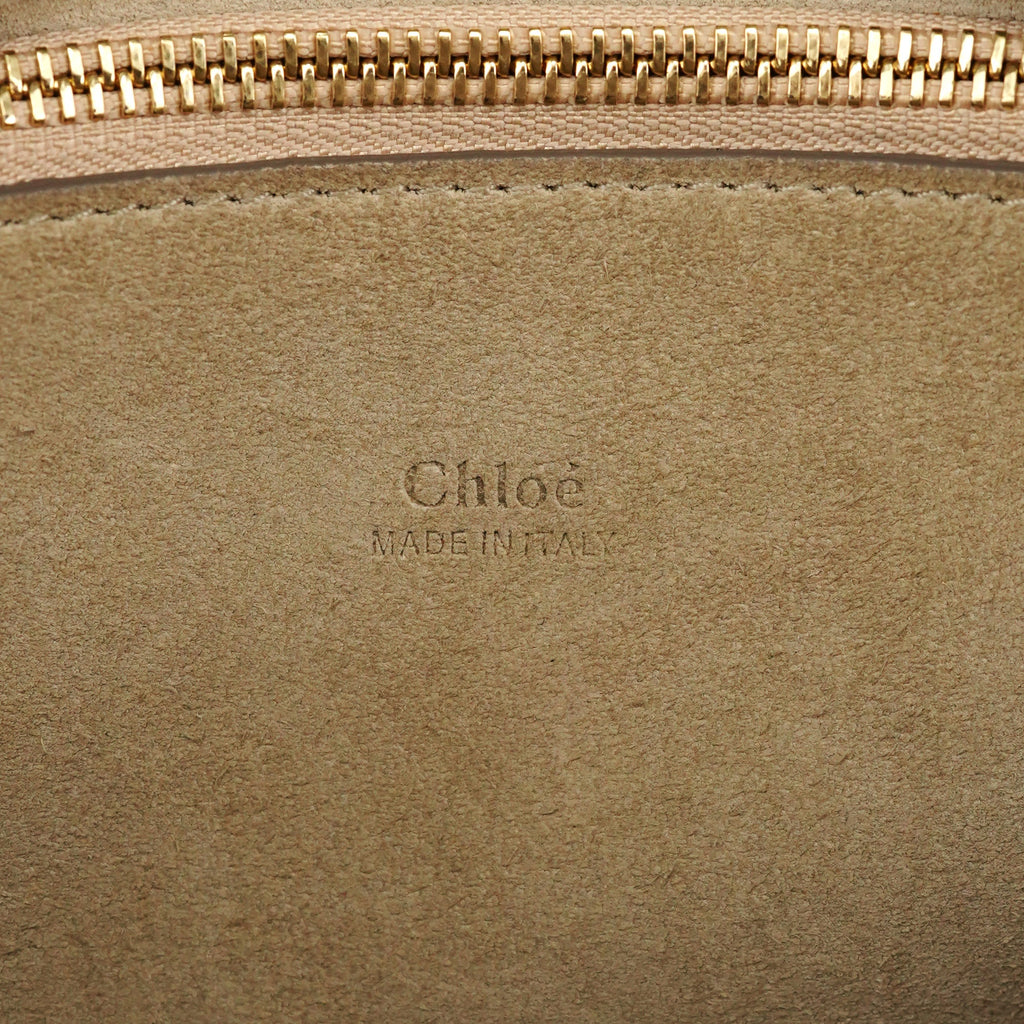 Grey Suede Leather Pixie 2-Way Bag
