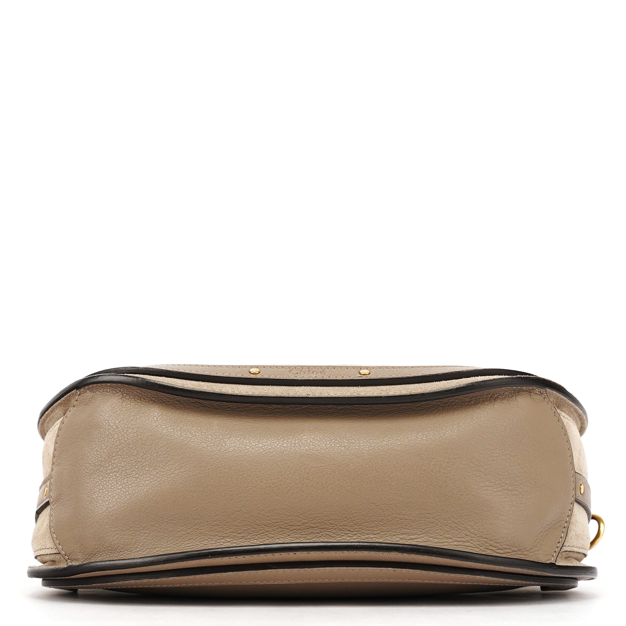 Grey Suede Leather Pixie 2-Way Bag