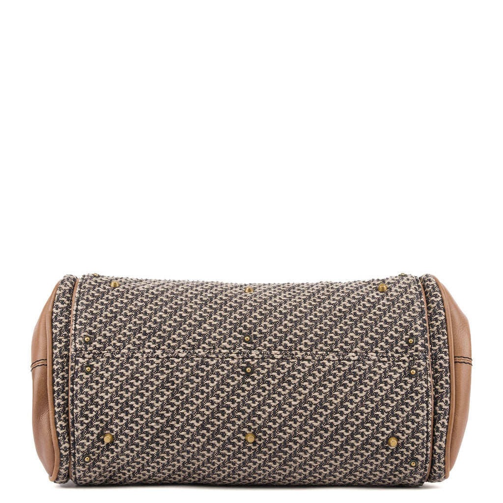 Grey Tan Tweed Paddington Shoulder Bag