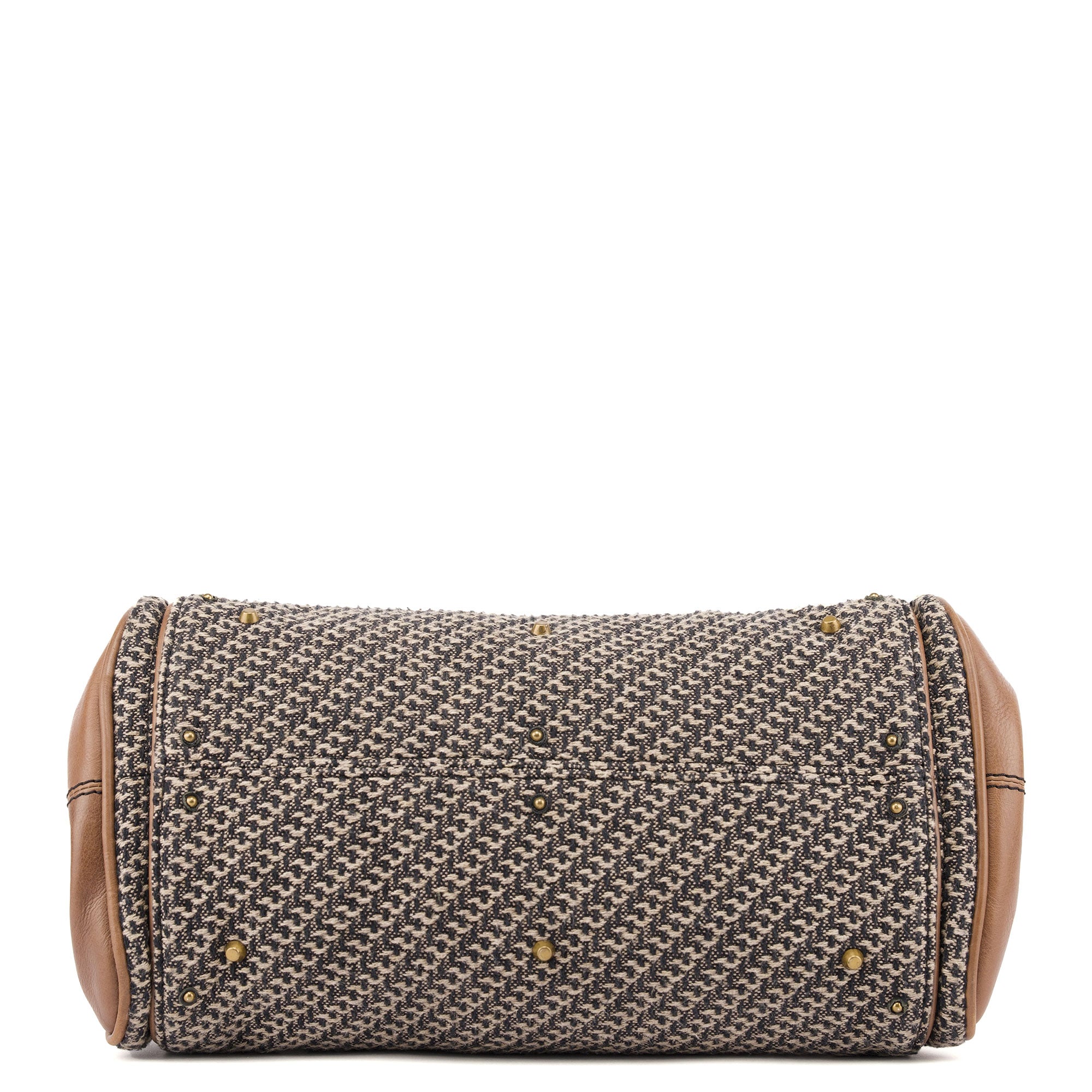 Grey Tan Tweed Paddington Shoulder Bag