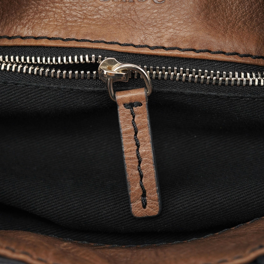 Grey Tan Tweed Paddington Shoulder Bag
