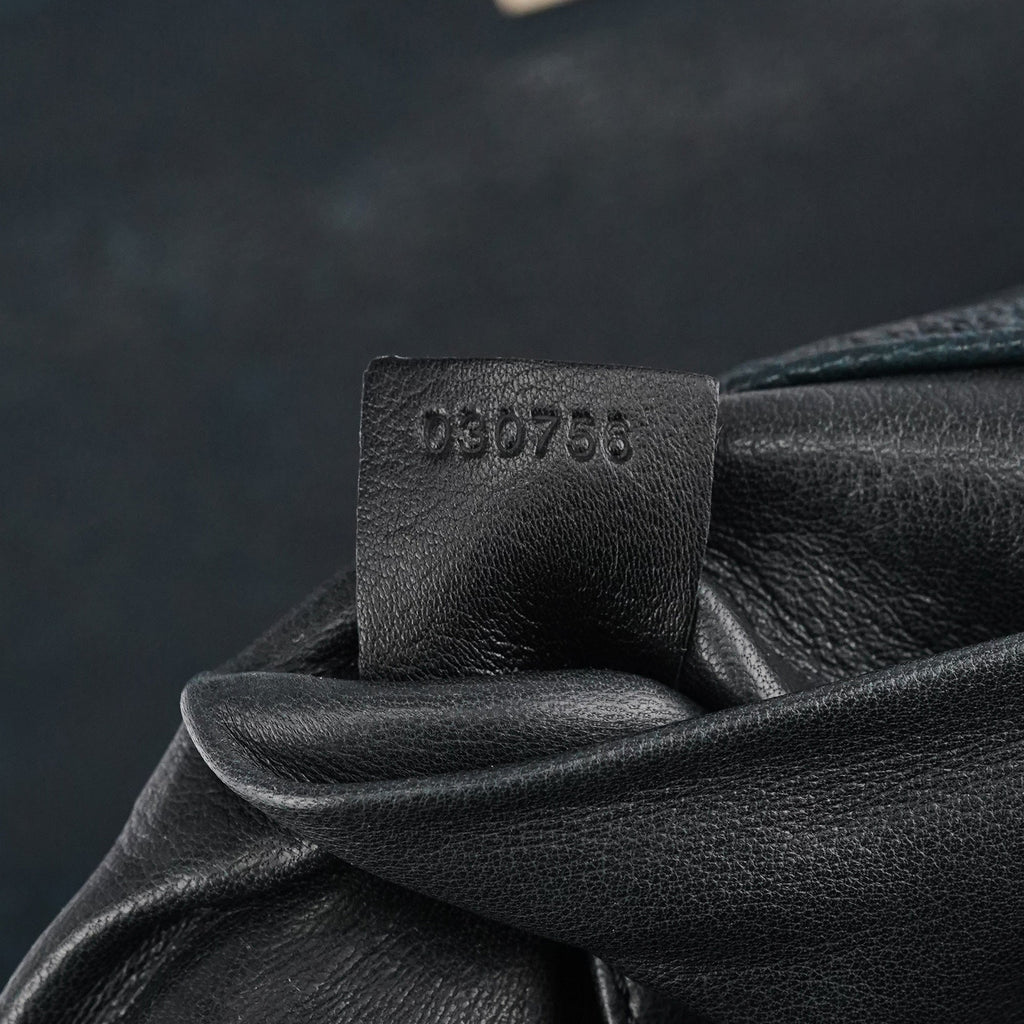 Grey Wool Knit Chain Shoulder Bag