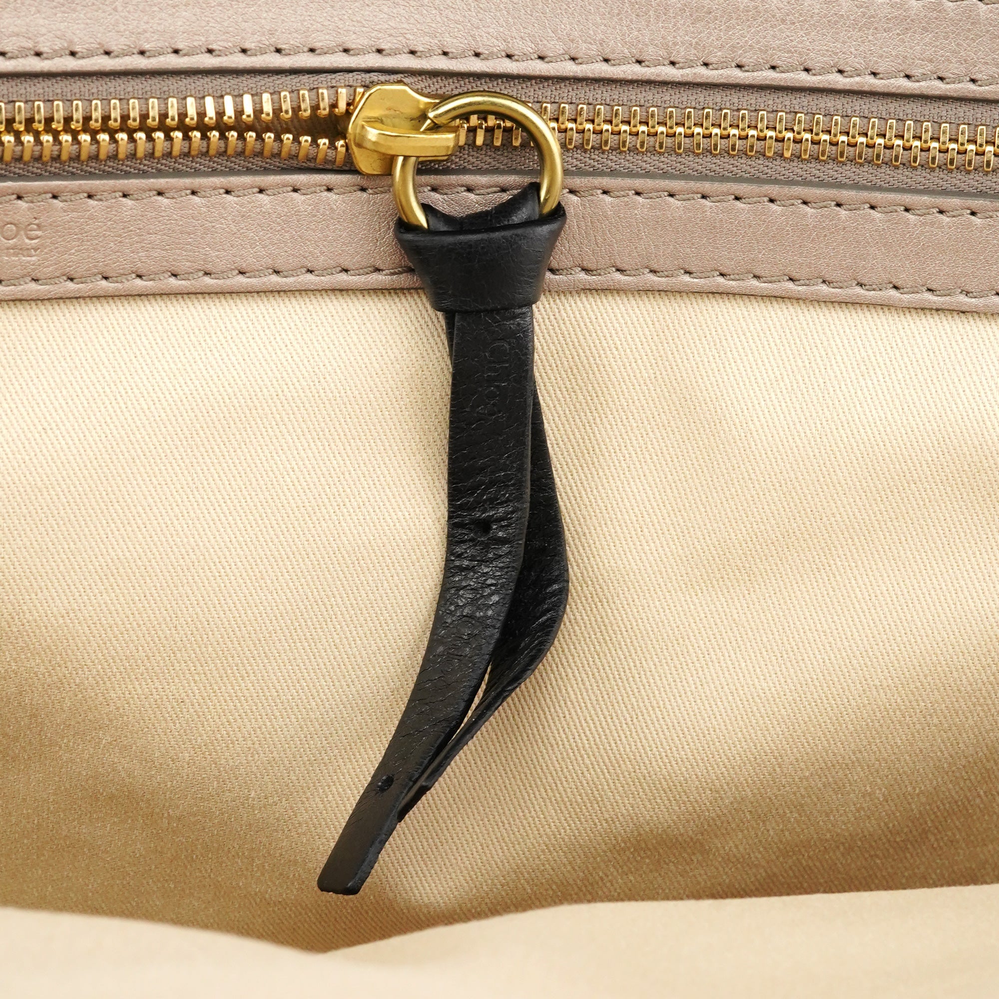 Ivory Leather Bay Tote Bag