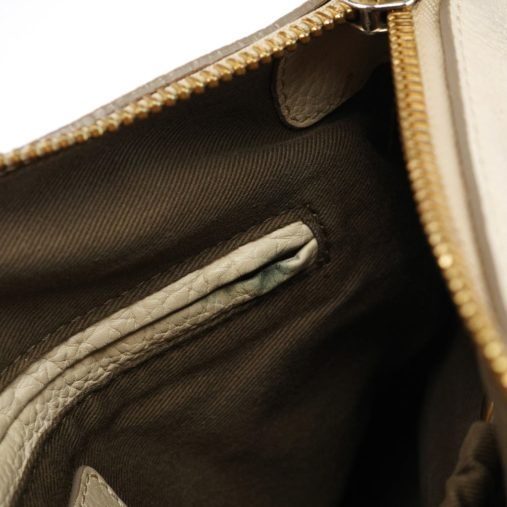 Ivory Leather Marcie 2-Way Bag