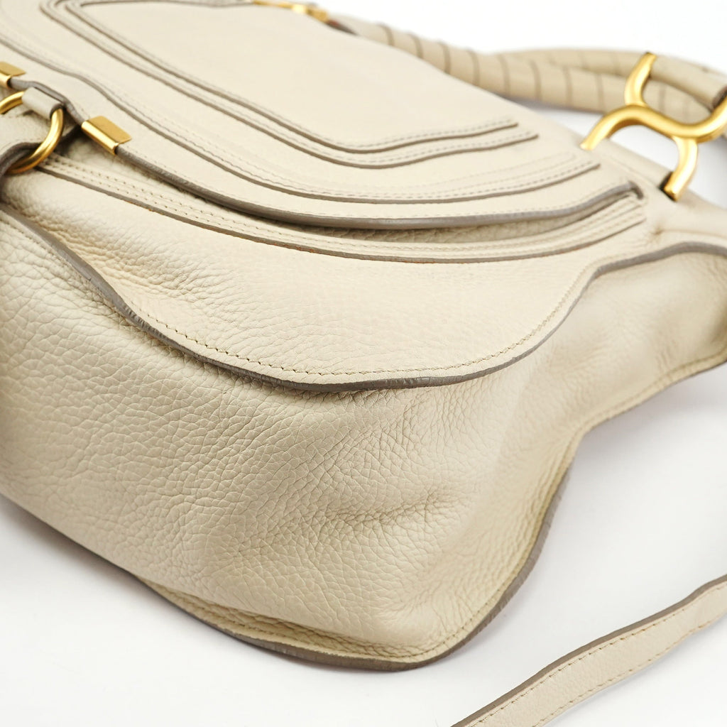 Ivory Leather Marcie 2-Way Bag
