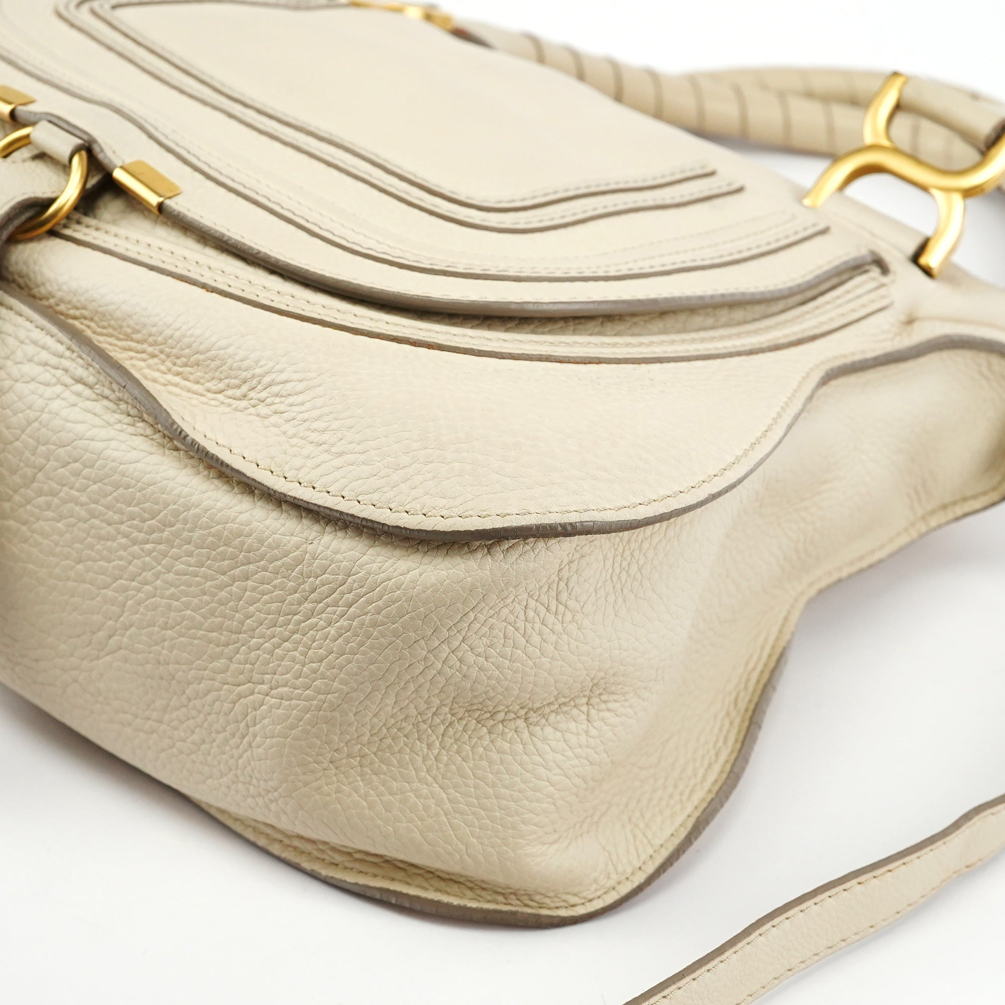 Ivory Leather Marcie 2-Way Bag