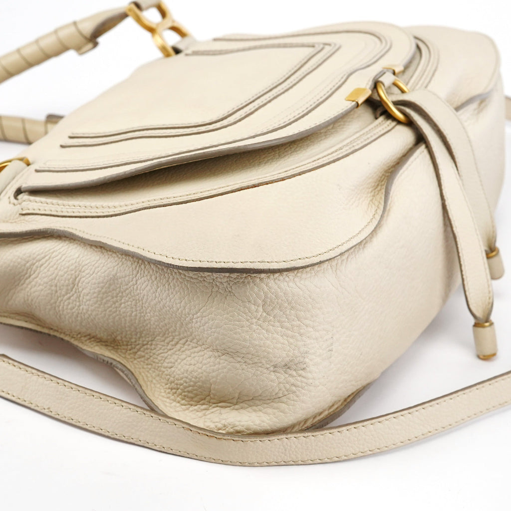 Ivory Leather Marcie 2-Way Bag