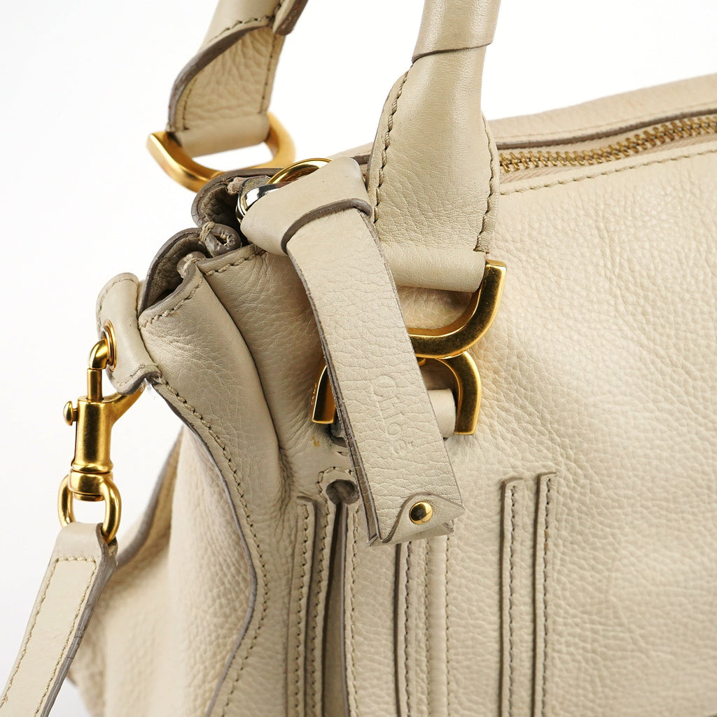 Ivory Leather Marcie 2-Way Bag