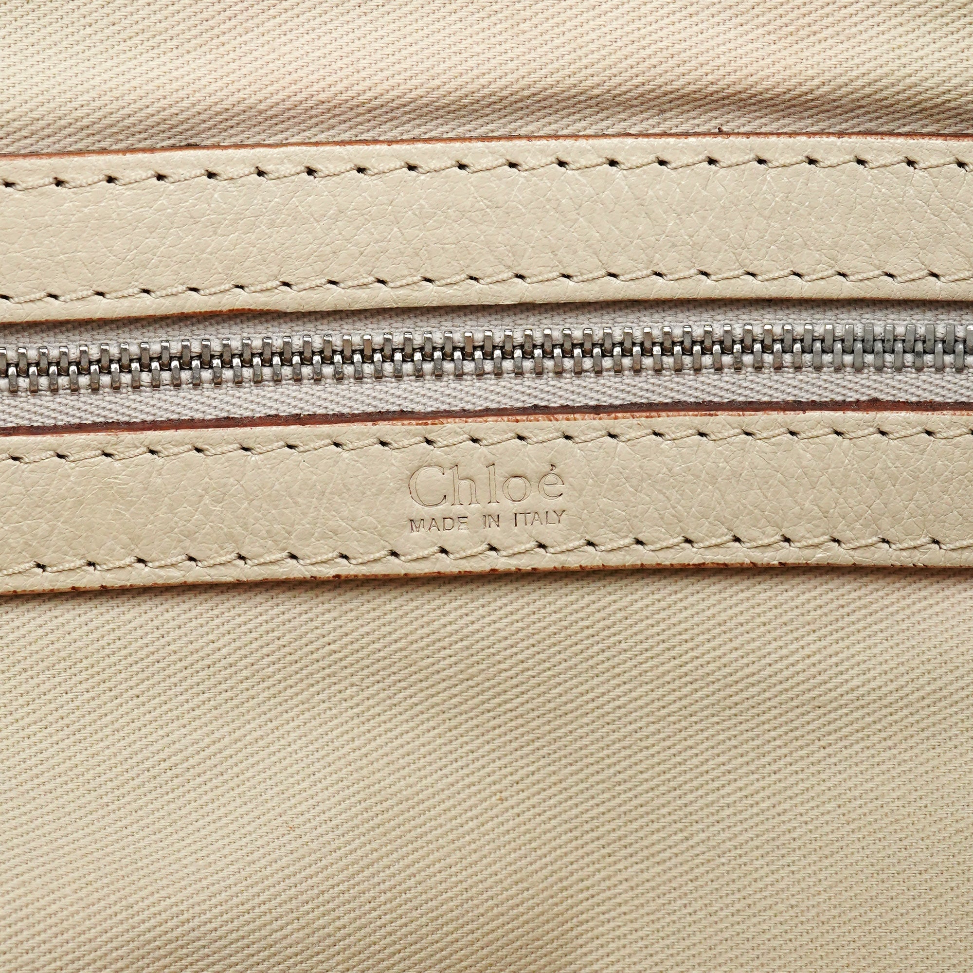 Ivory Leather Tracy Tote Bag