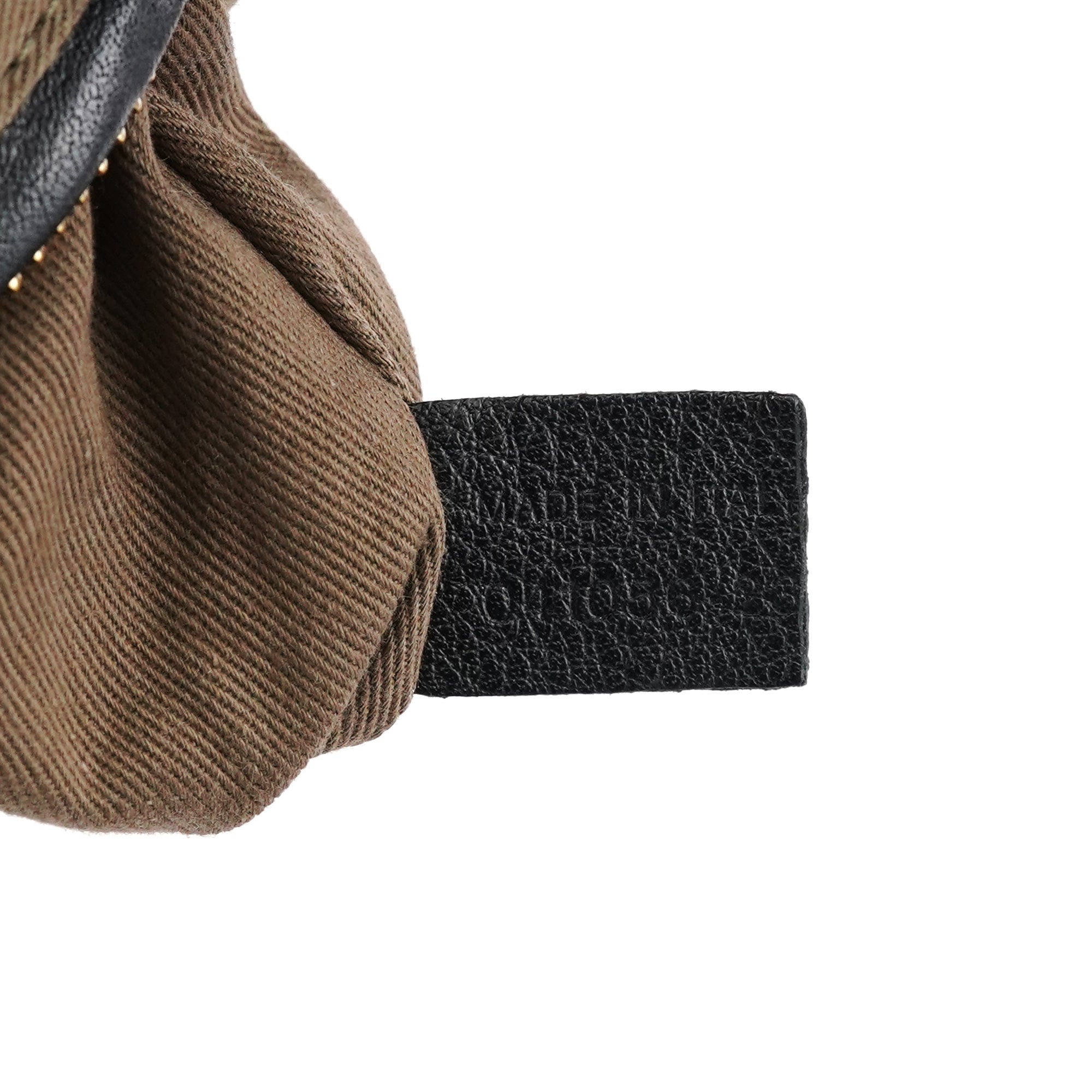 Large Black Leather Marcie Shoulder Bag