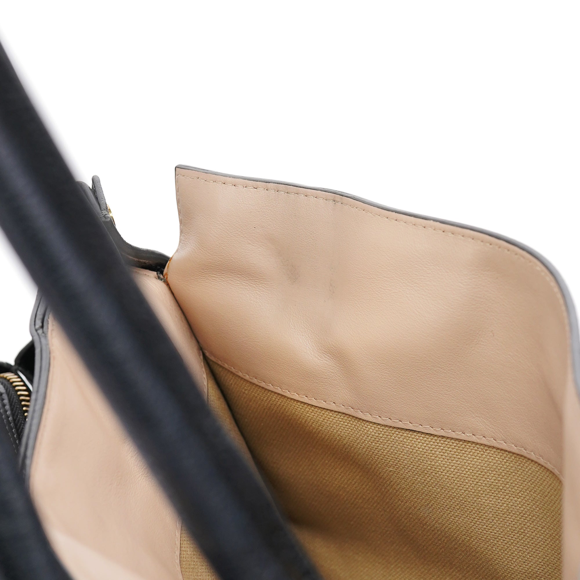 Large Black Leather Tote Bag