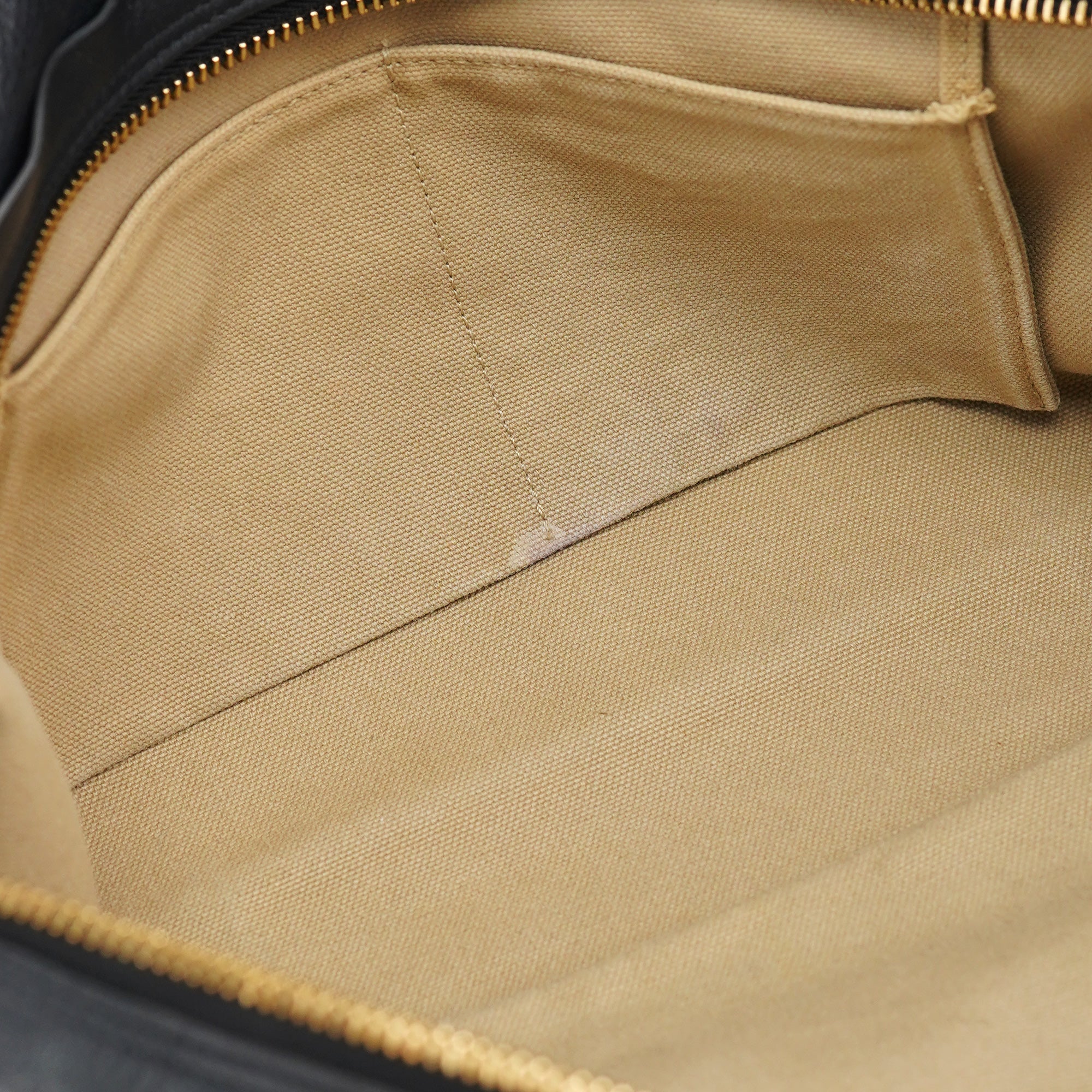 Large Black Leather Tote Bag