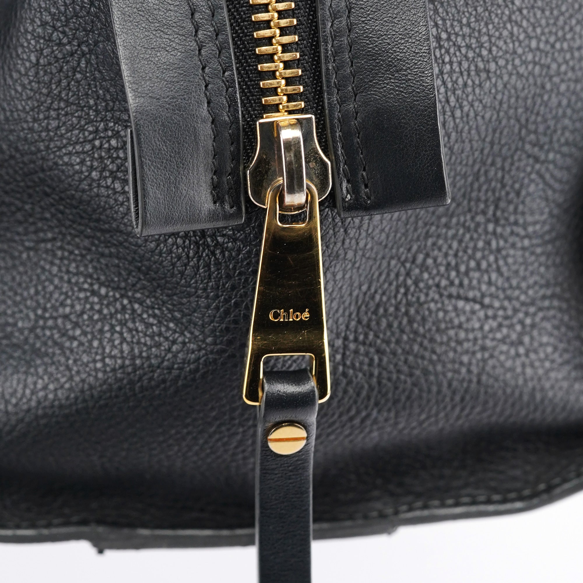 Large Black Leather Tote Bag