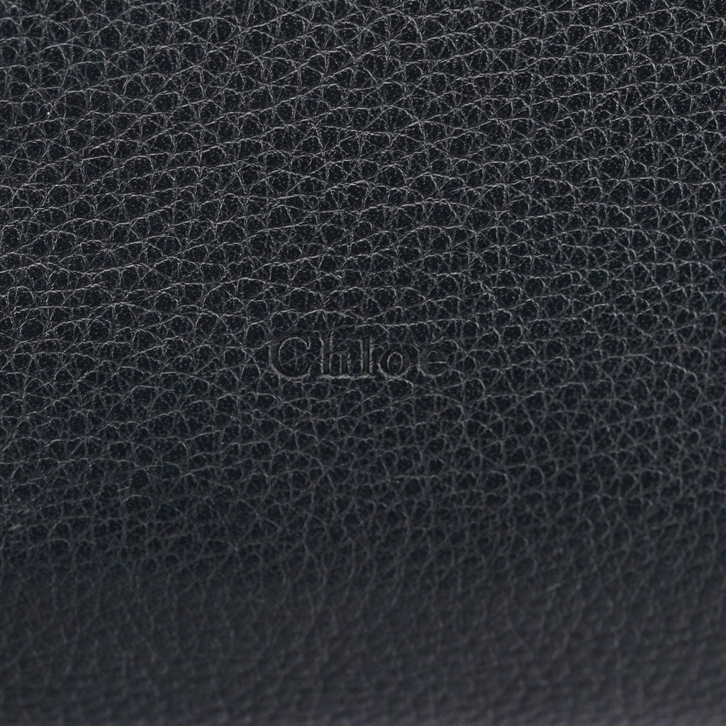 Large Black Leather Tote Bag