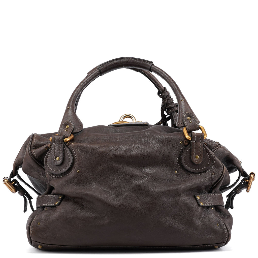 Large Brown Leather Paddington Shoulder Bag