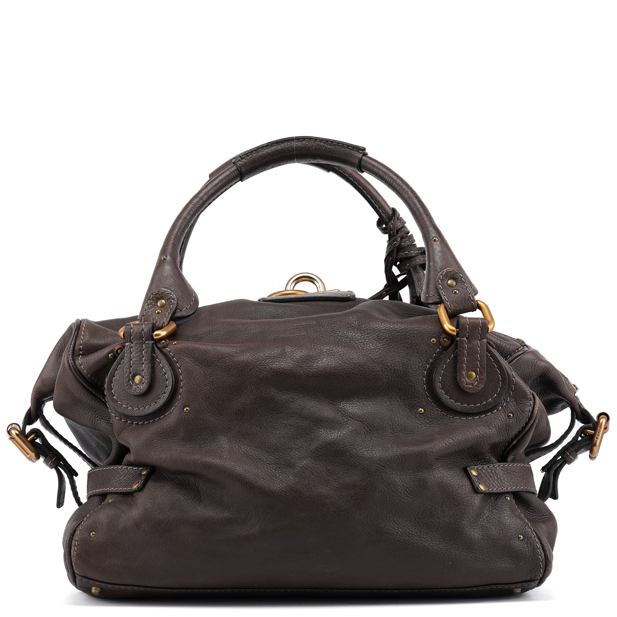 Large Brown Leather Paddington Shoulder Bag