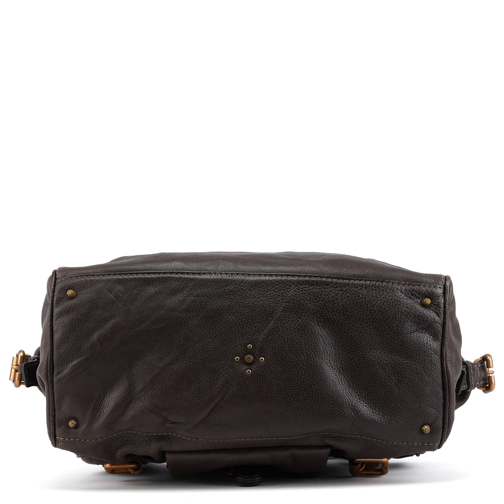 Large Brown Leather Paddington Shoulder Bag