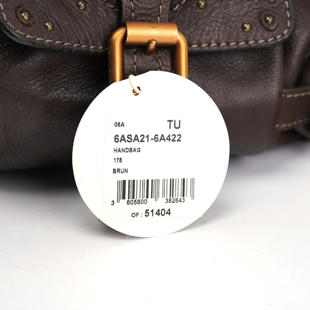 Large Brown Leather Paddington Shoulder Bag