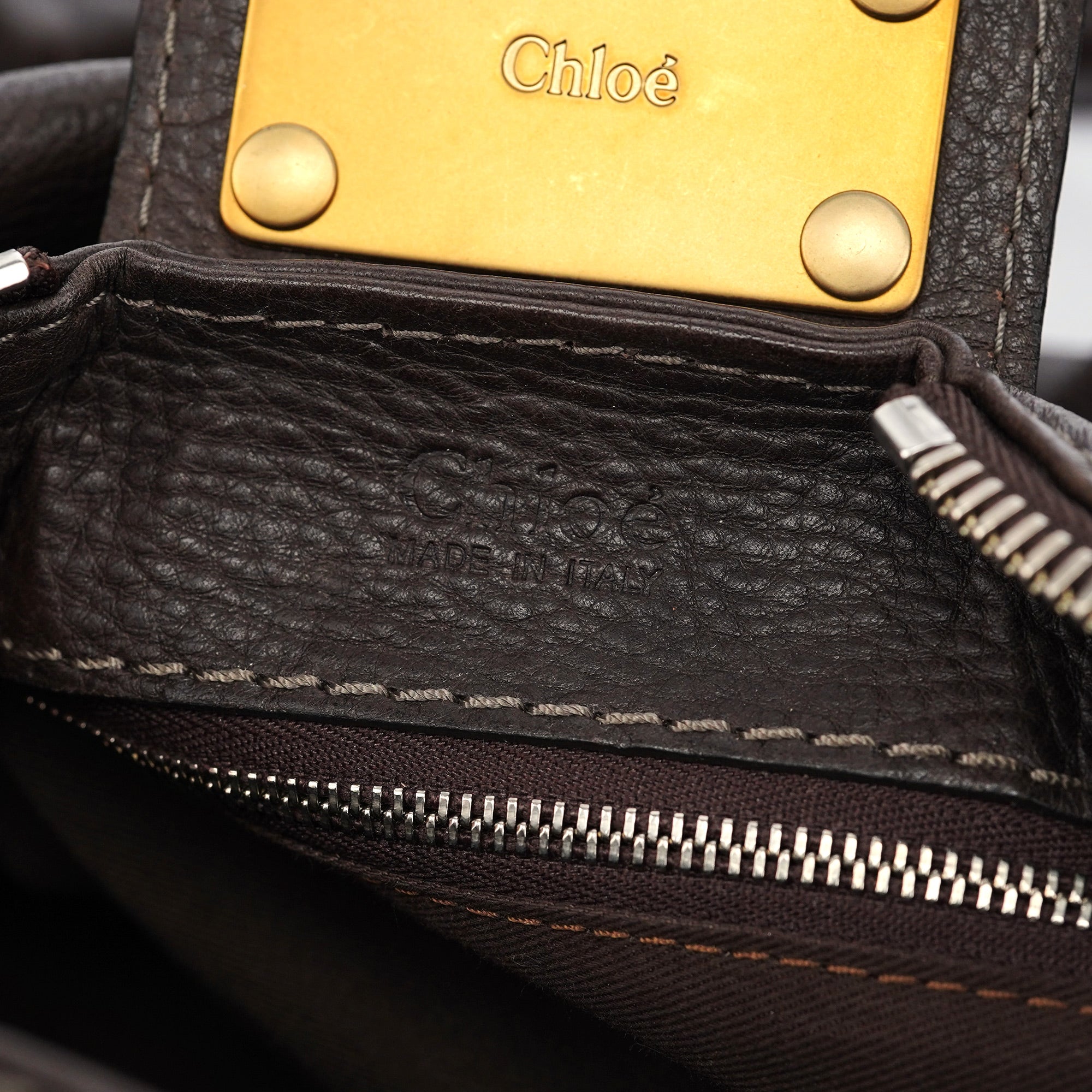 Large Brown Leather Paddington Shoulder Bag