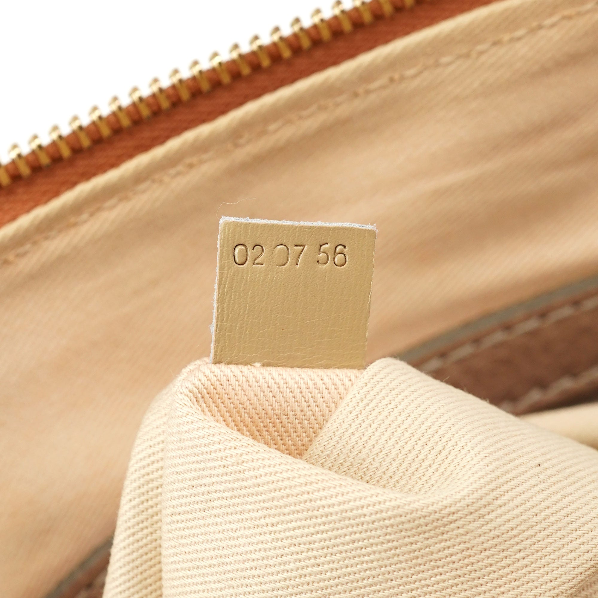Light Brown Leather Bay Tote Bag