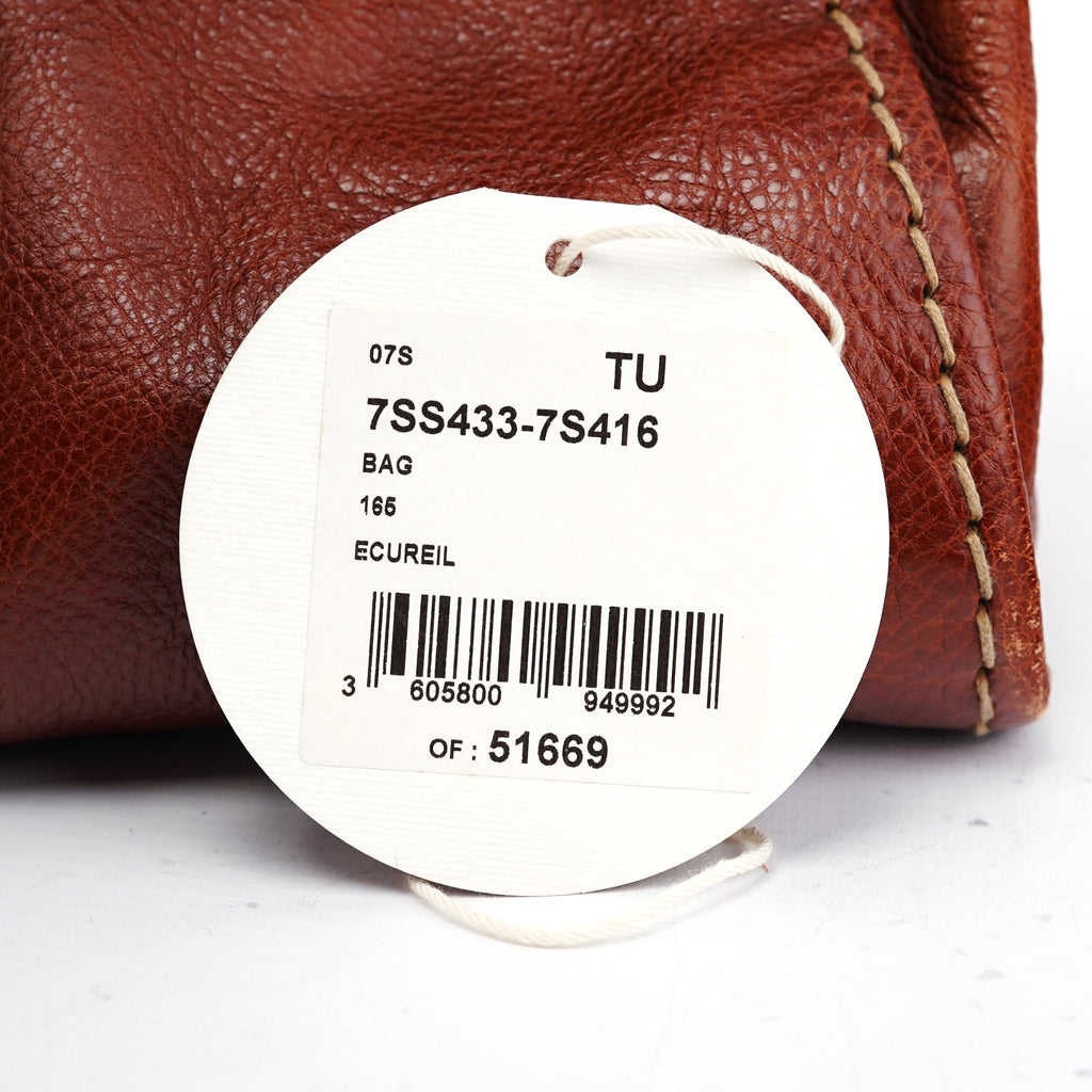 Light Brown Leather Edith Tote Bag