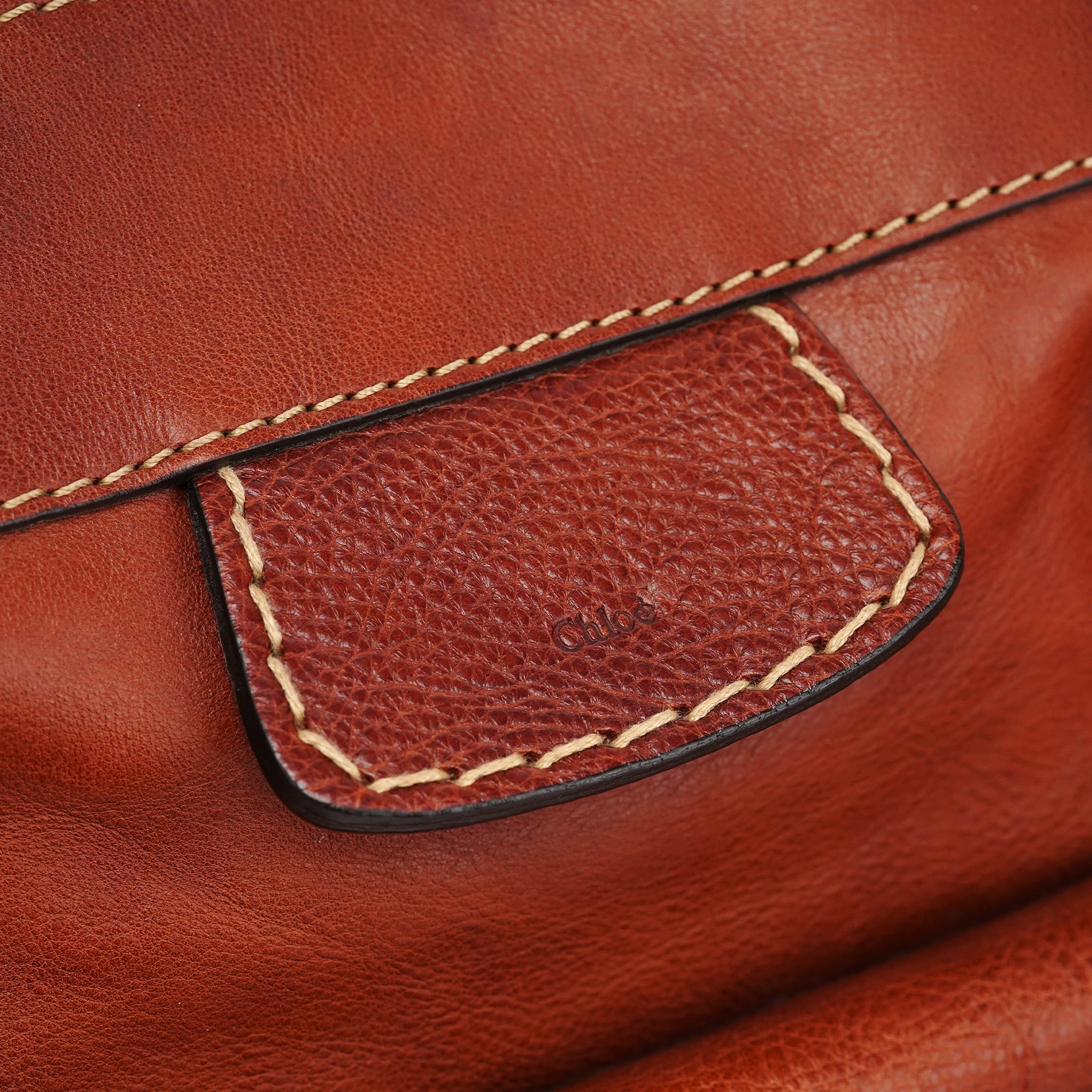 Light Brown Leather Edith Tote Bag