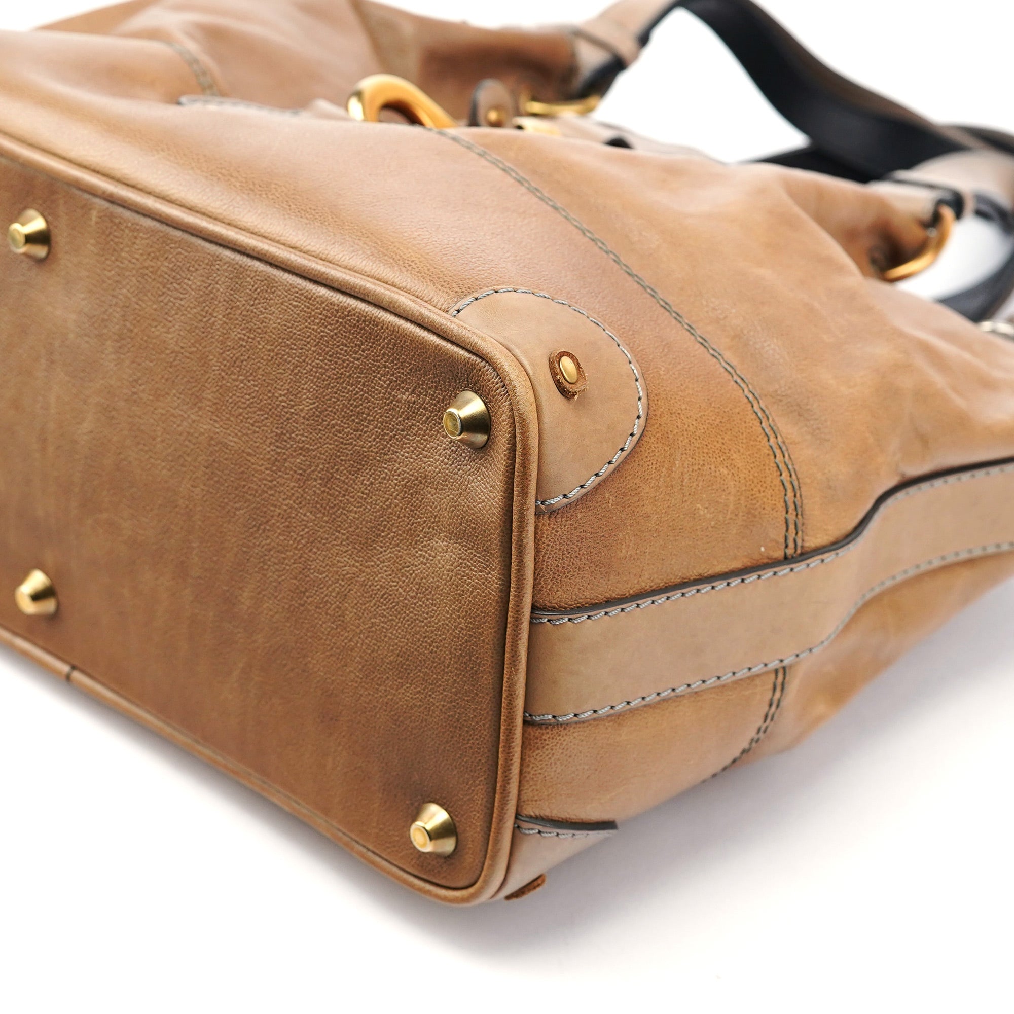 Light Brown Leather Kerala Tote Bag