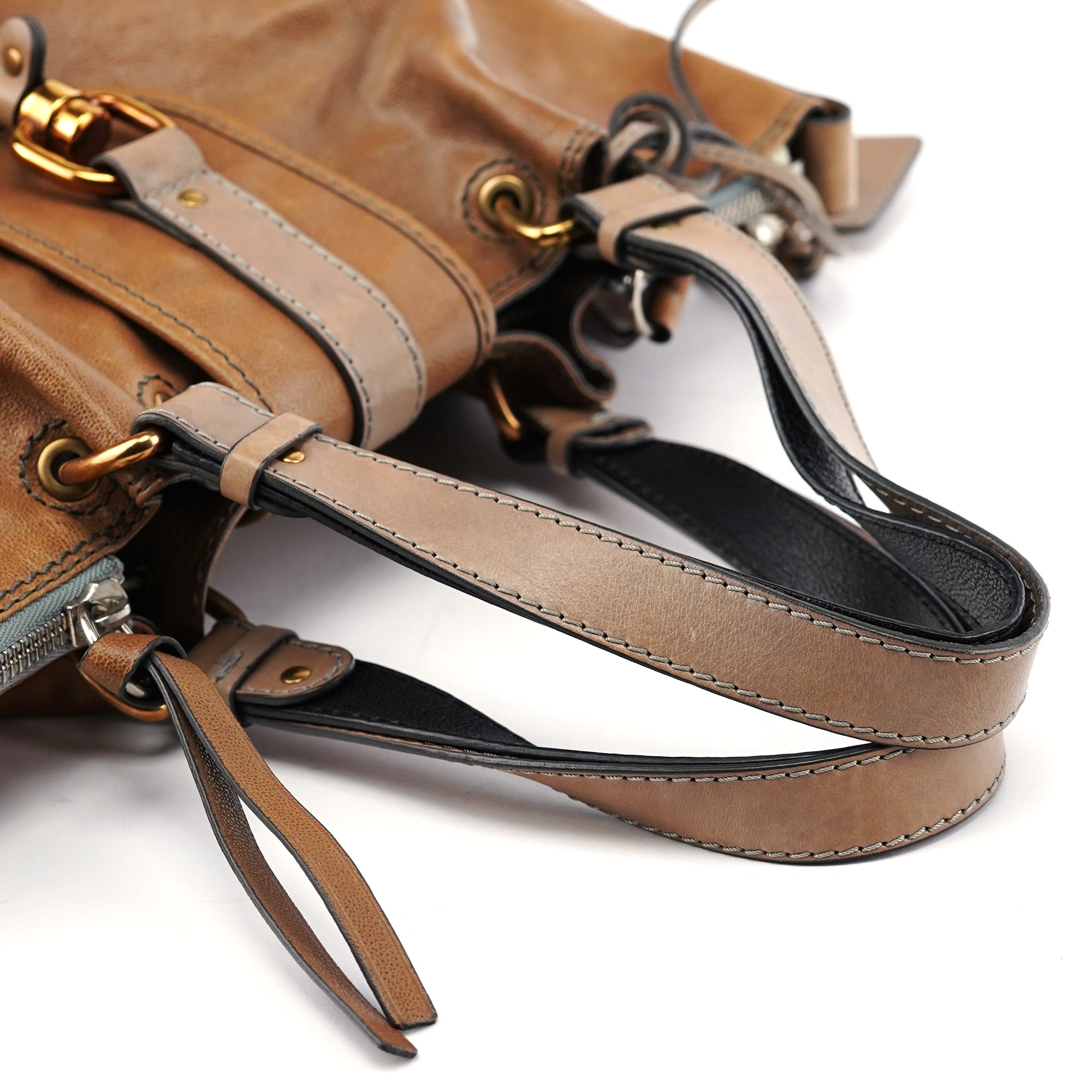 Light Brown Leather Kerala Tote Bag