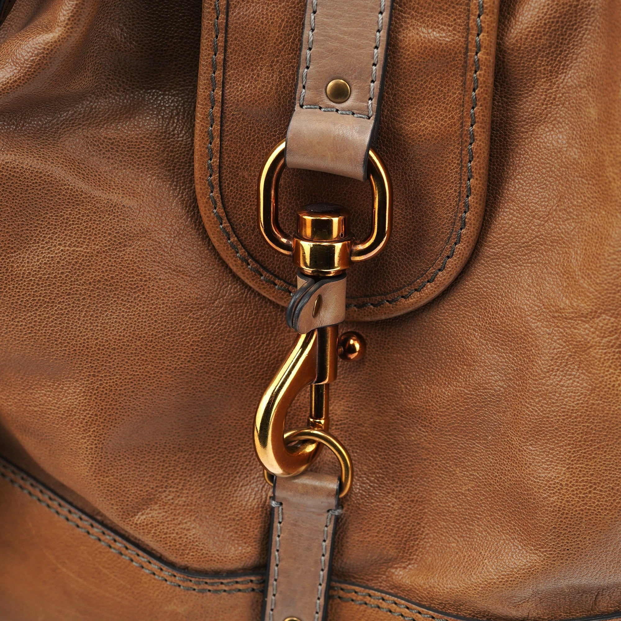 Light Brown Leather Kerala Tote Bag