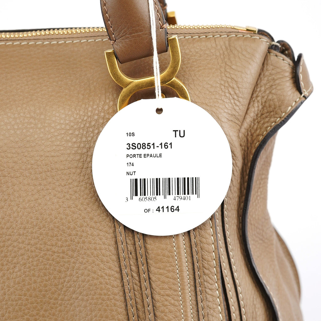 Light Brown Leather Large Marcie Shoulder Bag