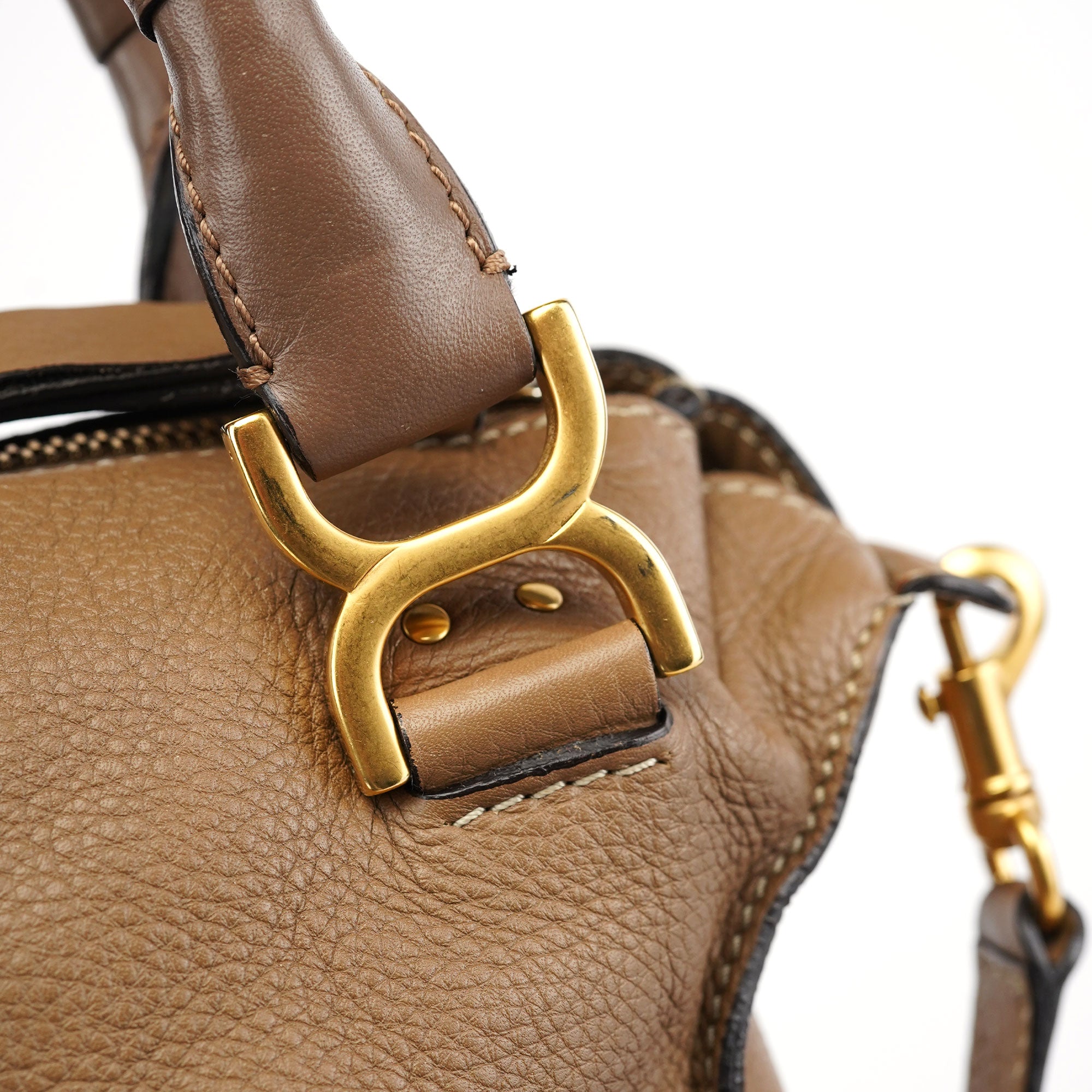 Light Brown Leather Marcie 2-Way Bag