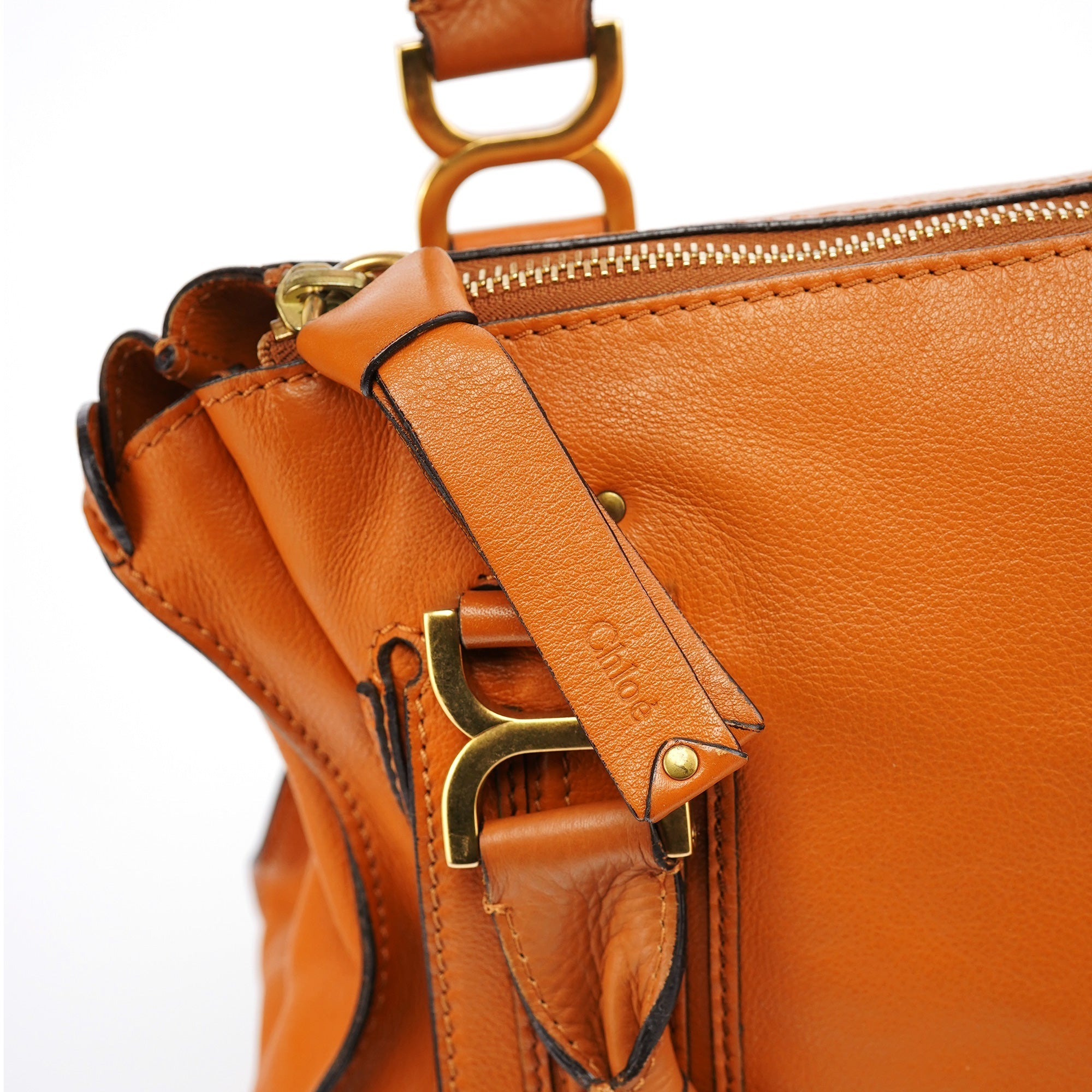 Light Brown Leather Marcie 2-Way Bag