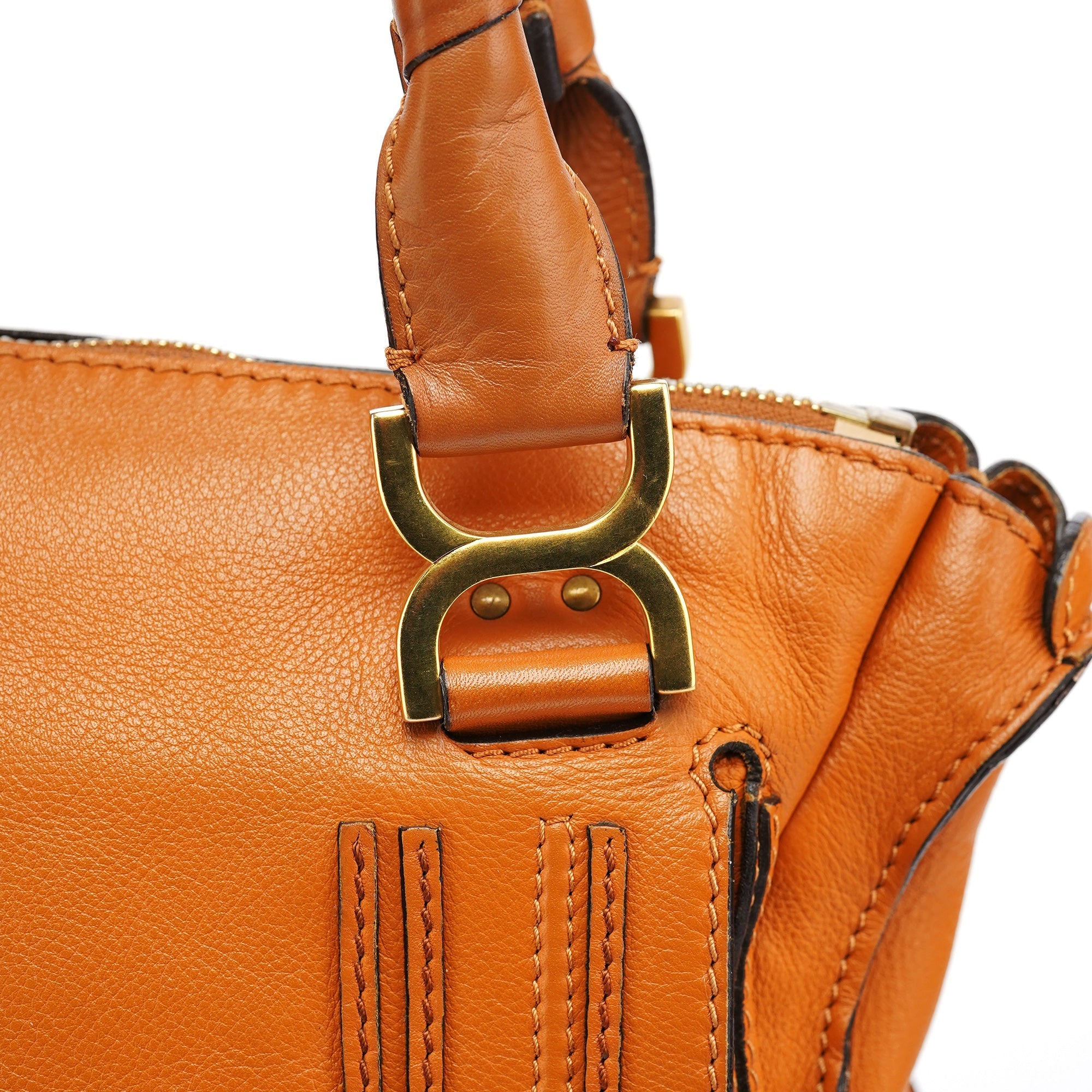 Light Brown Leather Marcie 2-Way Bag