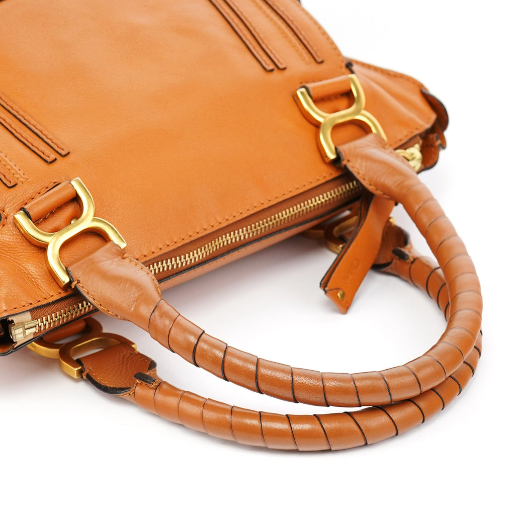 Light Brown Leather Marcie 2-Way Bag