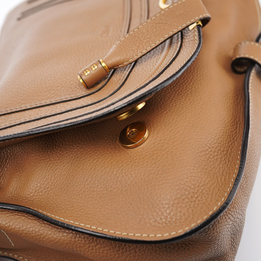 Light Brown Leather Marcie 2-Way Bag