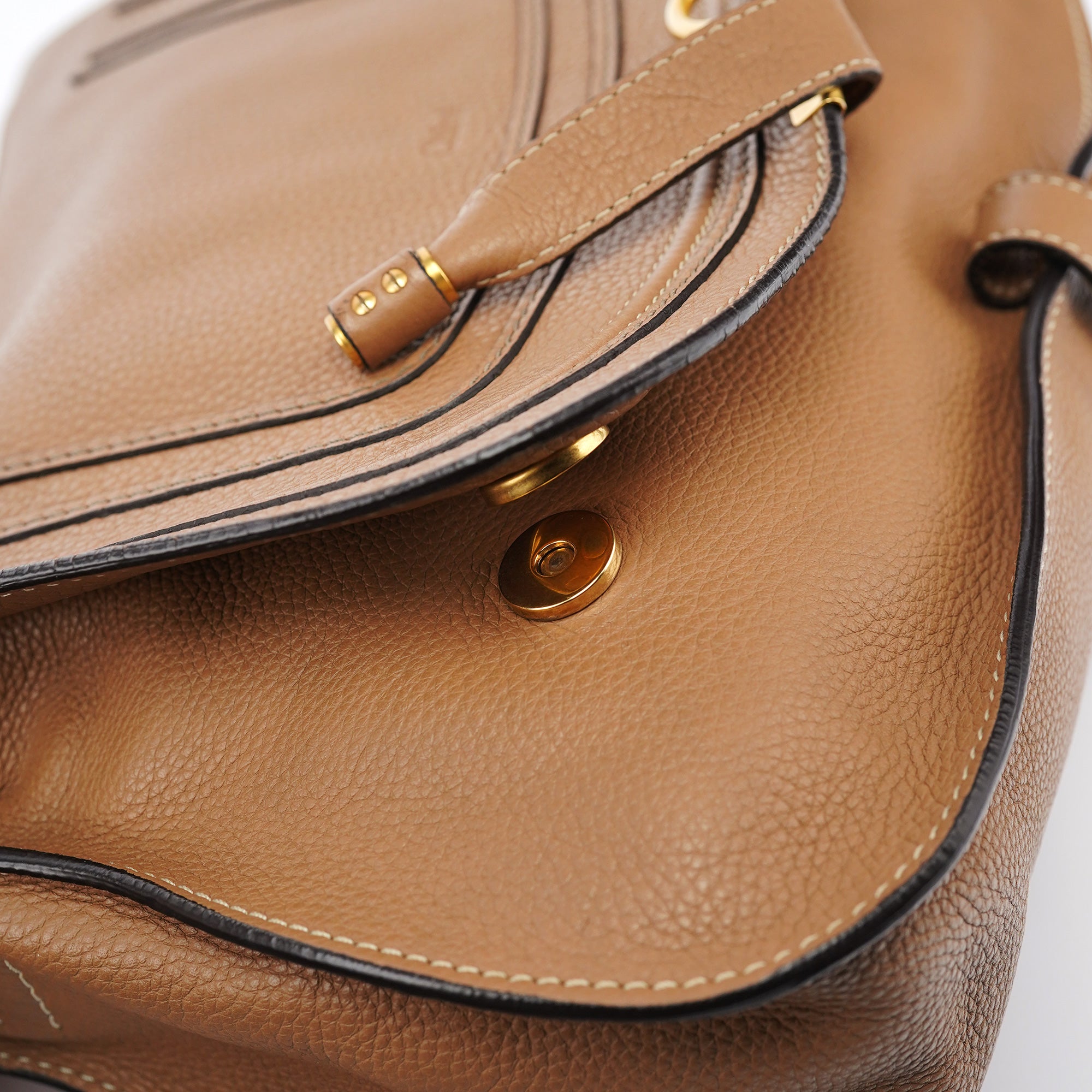 Light Brown Leather Marcie 2-Way Bag