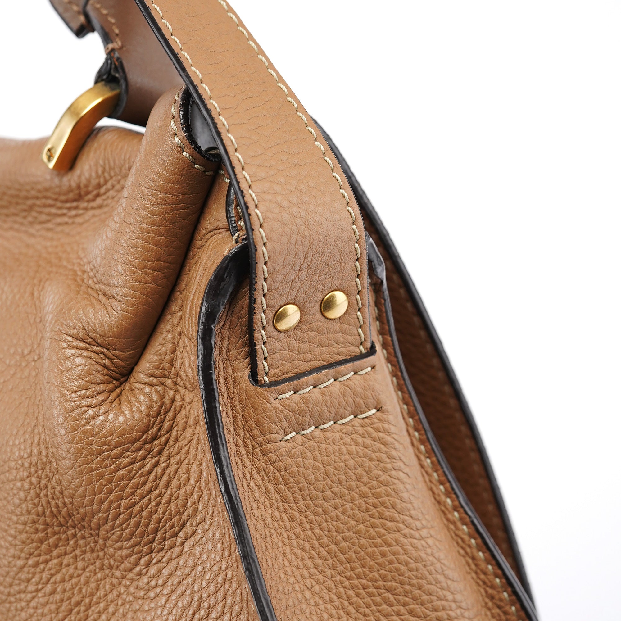 Light Brown Leather Marcie 2-Way Bag