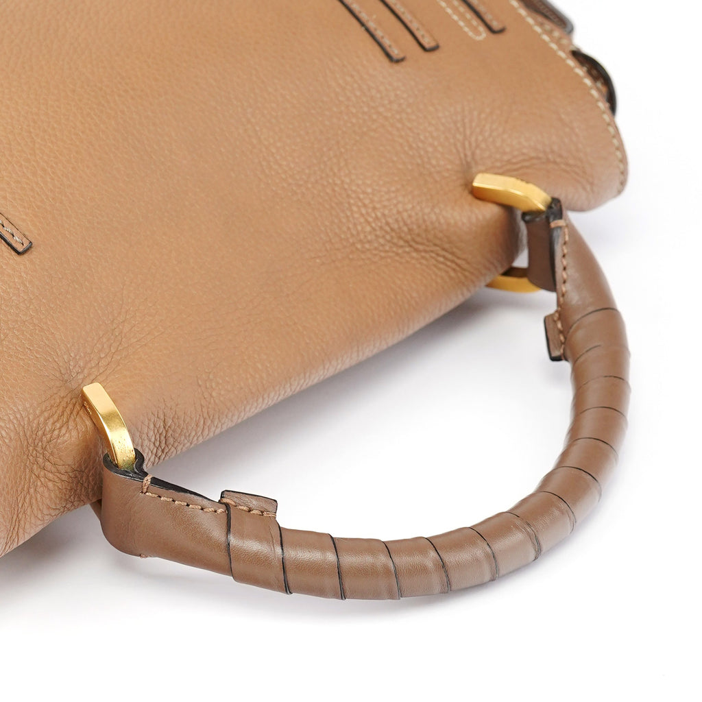 Light Brown Leather Marcie 2-Way Bag
