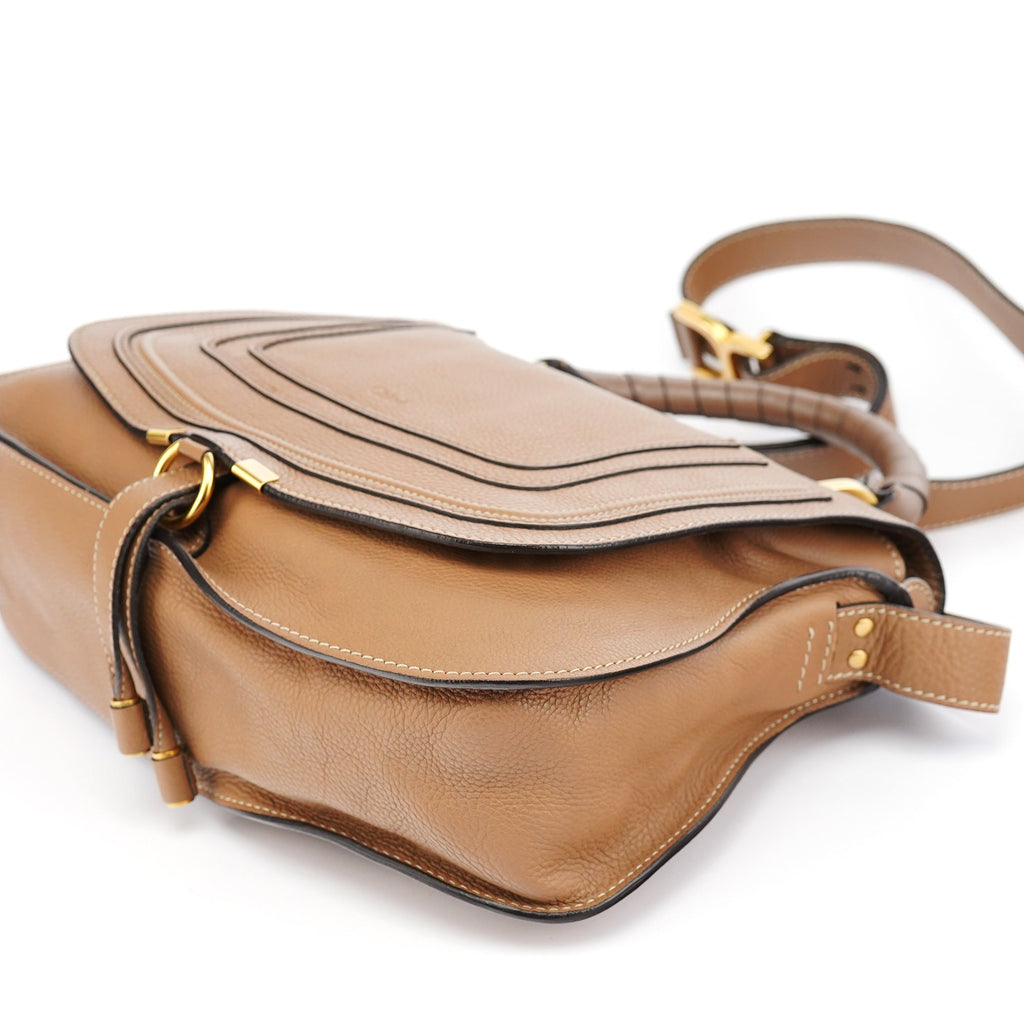 Light Brown Leather Marcie 2-Way Bag