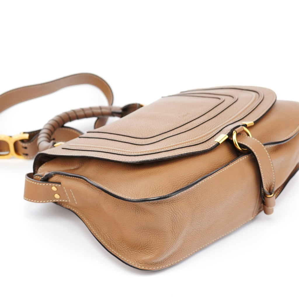 Light Brown Leather Marcie 2-Way Bag