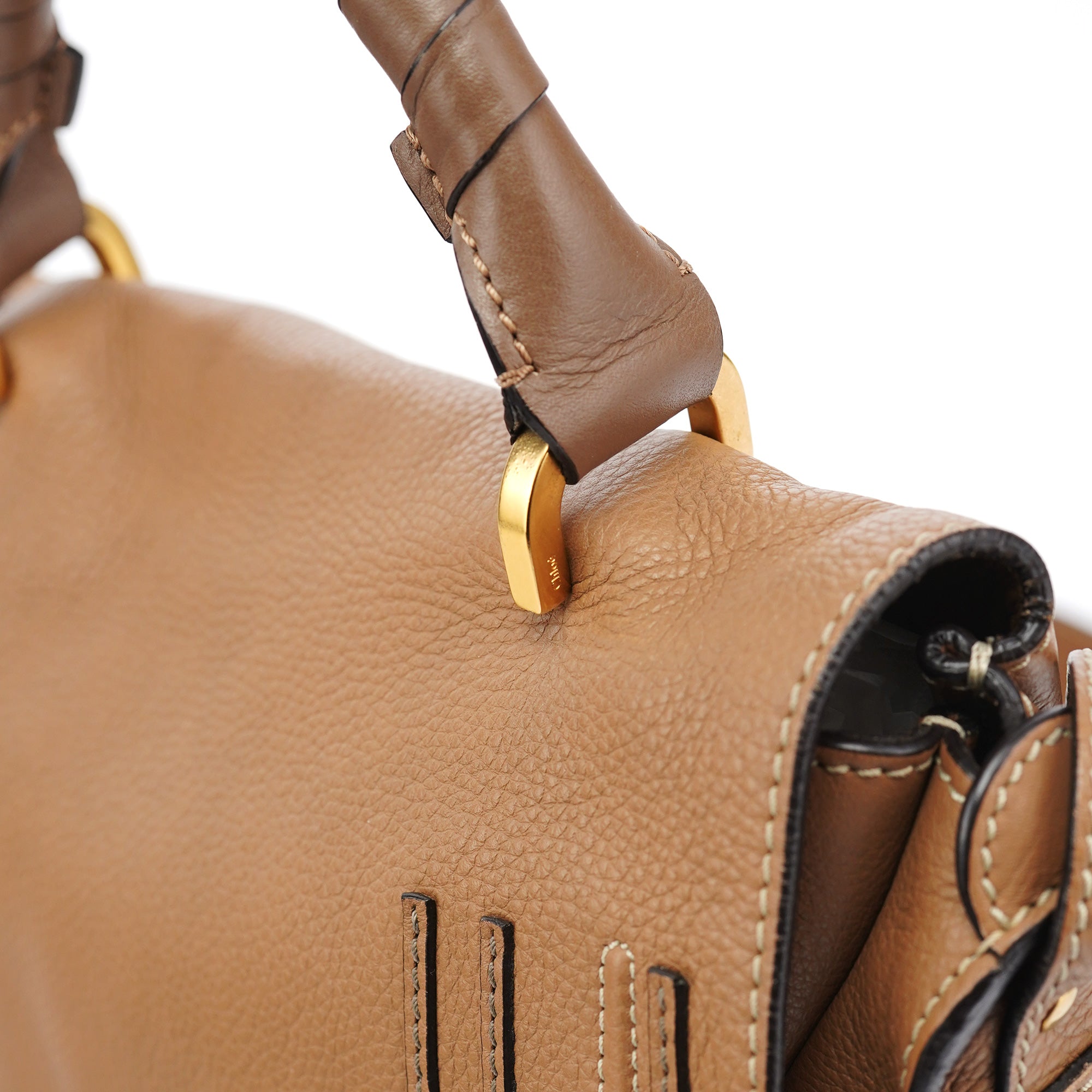 Light Brown Leather Marcie 2-Way Bag